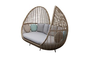 Juego de Muebles de Exterior Modernos Más Vendidos en 2025, Tumbona de Jardín con Marco de Aluminio y Mimbre, Tumbona para Hoteles y Villas - Product Image 5