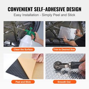 Tappetino Insonorizzante per Auto 52 Piedi Quadrati, Isolante Acustico in Butile con Cotone per Riduzione del Rumore - Product Image 4