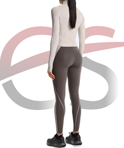 Veste légère extensible anti-transpiration à coupe ajustée avec fermeture éclair intégrale pour femme, haut de sport confortable en nylon et élasthanne pour le yoga - Product Image 6