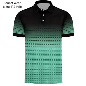Mens AOP Printed Polo shirts - Product Image 5