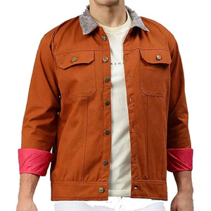 Chaqueta Vaquera Personalizada Estilo Vintage Casual para Hombre, Venta al por Mayor de Fábrica, Transpirable, Antibacteriana, Ecológica, Completamente Lavada, con Botones - Product Image 1