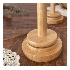 <b>Bamboo</b> Yarn Holder Yarn Stand Rotating Ball Winder <b>Knitting</b> Crochet Thread Organizer for Handcrafts Use - Product Image 1