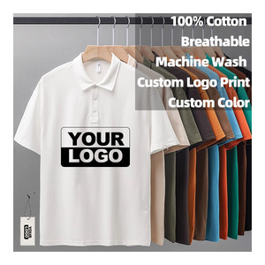 Nueva Camiseta Polo de Lujo Vintage para Hombre, 100% Algodón, Impresión Personalizada, Tallas Grandes, Estilo Casual, OEM ODM, Venta al Por Mayor - Product Image 2