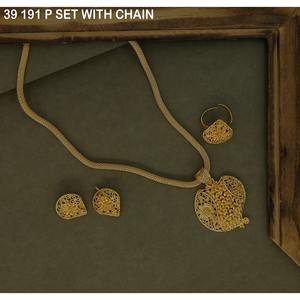 Fashion Pendant Necklace Gold-Plated Necklace for Women <b>Wedding</b> Jewelry Luxury Earrings Necklace Jewelry Set for Woman Jewelry - Product Image 2