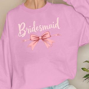 เสื้อสเวตเชิ้ตผู้หญิงมีโบว์เพื่อนเจ้าสาว - Product Image 4