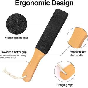Lima para pies, material de madera de haya, cómoda, antideslizante, duradera, para eliminar piel muerta, pulir pies y raspar callosidades - Product Image 4
