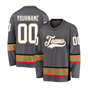 เสื้อฮอกกี้น้ำแข็งแบบสั่งทำพิเศษสำหรับผู้ชาย ไซส์พลัส พร้อมชื่อและหมายเลข ดีไซน์เฉพาะตัว ผลิตจากโพลีเอสเตอร์ 100% บริการ OEM สำหรับทีมที่ต้องการปรับแต่ง - Product Image 6