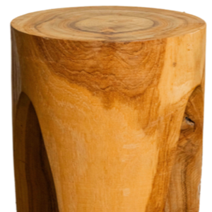 ARTERRA - Taburete de Trípode Hecho a Mano de Madera de Teca Sólida para Espacios Rústicos y Modernos, Asientos Versátiles de Lujo para Uso en Villas, Hoteles y Apartamentos - Product Image 2
