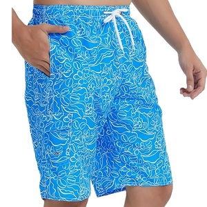 Shorts d'été en polyester ou nylon élastique, imprimé AOP, shorts de bain à séchage rapide, style décontracté, taille tissée avec cordon de serrage, en provenance du Bangladesh. - Product Image 6