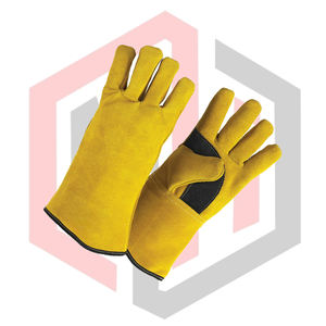 Guantes de Cuero Dividido para Soldadura MIG, Resistentes al Calor, Antiestáticos, Antidesgarros, 7 oz de Grosor, Antivibración, Sin Silicona, 16 Guantes - Product Image 2