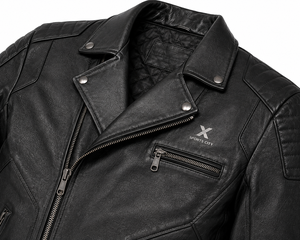 Veste de moto en cuir classique pour motards |   Noir Brun Bleu |   Fabricant OEM ODM |   Qualité de conception haut de gamme |   Vêtements de course - Product Image 4