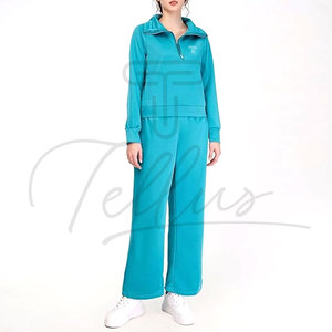 Wholesale Plain Color Women Tracksuit Street Wear New Arrival Women <b>Track</b> <b>Suit</b> for Adult Ladies Plus Size Tracksuits - Product Image 5