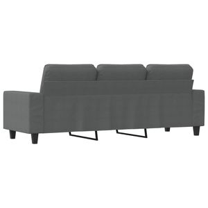 Sofá de 3 Plazas para Sala de Estar, Color Gris Oscuro, 100% Poliéster, Estructura Metálica, Tapizado en Textilene - Product Image 5
