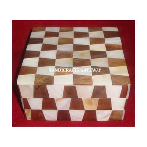 Nouvelle boîte à bijoux rectangulaire en bois et nacre, attrayante, de qualité supérieure et durable, pour les festivals de Diwali et de Ramadan - Product Image 5