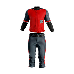 Uniforme de Béisbol Personalizado para Hombre, 100% Poliéster, Tejido Transpirable de Alto Rendimiento, Antibacteriano, Conjunto de Camiseta de Equipo con Impresión por Sublimación - Product Image 2