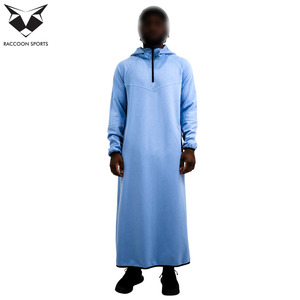 2026 Tech Thobes Fashion Hoodie Design Traditional Polyester Thobes and Turbans Custom Logo Sports Jubba Islamic Men Clothing - Product Image 2