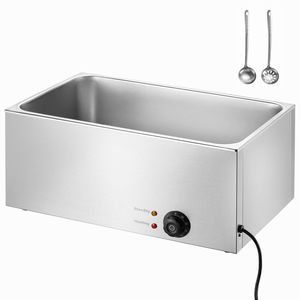 Scaldavivande Elettrico Commerciale in Acciaio Inox da 1200W, 19QT, Bain Marie, Scaldavivande da Tavolo per Buffet - Product Image 1