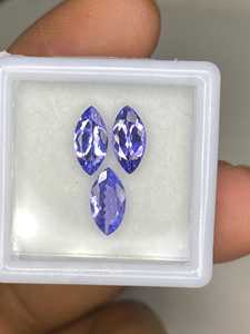 Zubeda Gems - Lote de Gemas Sueltas de Topacio Azul Cielo Natural, Corte Corazón a Cuadros Facetado de Doble Cara, 6 mm, Calibradas, para Joyería - Product Image 4