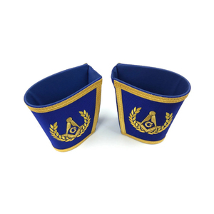 Wholesale High Quality Masonic Regalia Craft Badges Hand Embroidered Canvas Luxury Customized Safety Pin Beads Nickel-FreeHigh P - Product Image 2