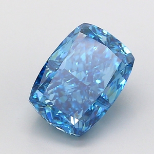 Diamante Azul Intenso Corte Cojín de 3.30-3.40 Ct, VS1, Gema Suelta Natural, Diseñado para la Fabricación de Joyería Fina - Product Image 3