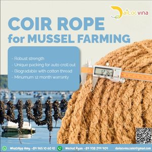 CUERDA DE FIBRA DE COCO PARA EL CULTIVO DE MEJILLONES NATURAL NO TÓXICO HECHO EN VIETNAM - Product Image 3