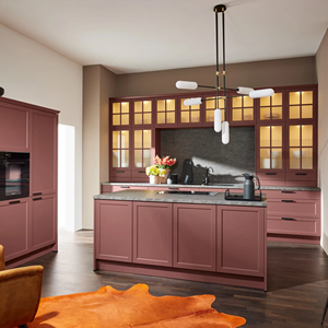 Meubles de cuisine RTA modernes sur mesure JY Project, style Shaker européen, design américain plat pour cuisines intelligentes, accessoires de glissières de tiroirs - Product Image 2