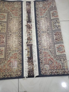 Tapis persan brodé de qualité export, en soie, lavable, fait main, personnalisable, de haute qualité, pour salon, bureau à domicile, motif floral - Product Image 3