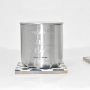 Stainless Steel Unique <b>Empty</b> Candle <b>Jars</b> 13.5 OZ Lid Brushed Finish & Custom Logo Handmade Luxury Metal Candle Holder With Lids - Product Image 4