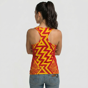 <b>Women's</b> Print Knitted Tank Top Scoop Neck 100% Polyester Tank Tops <b>Women's</b> Casual Lightweight Sublimation <b>Singlet</b> Tops Ladies - Product Image 6