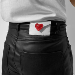 กางเกงหนัง PU สำหรับผู้หญิง สไตล์เรโทรคาร์โก้ ทรงขาตรง แฟชั่นฮิปฮอป - Product Image 3