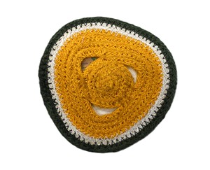 Sous-verre rond tressé en corde de coton et polyester haute densité fait main, tapis de table pour la maison, le bureau et les restaurants - Product Image 3