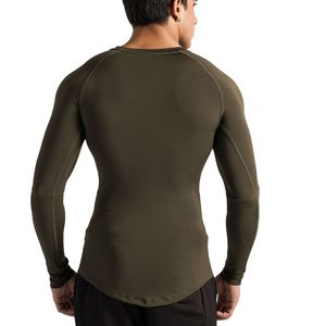 Custom Mens High Quality <b>Compression</b> <b>Shirt</b> Long Sleeve Lightweight Breathable Gym Rash Guard Custom OEM Wholesale - Product Image 4