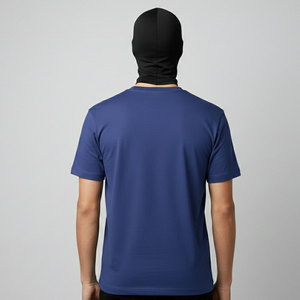 Camiseta Deportiva de Poliéster de 220 g/m² para Hombre, Color Azul Marino, Secado Rápido, con Logotipo Personalizado - Product Image 2