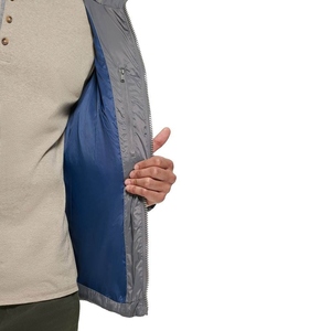 Manteau matelassé décontracté pour homme, écologique, à capuche, 100 % duvet (plus de 300 g), avec fermeture éclair sur le devant, coupe droite, en polyester épais - Product Image 6