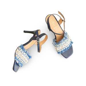 Sandalia Tacón Formal Azul FR5422 - Product Image 1