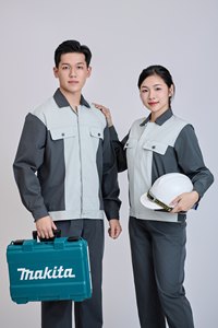 Cotton <b>Blend</b> FMF Men's Hi Visibility Safety Workwear Set-Vietnamese Long-Sleeve TC Fabric - Product Image 3