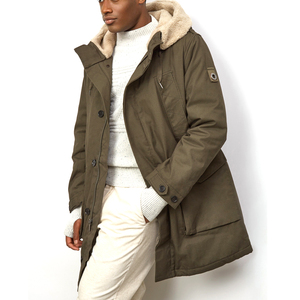 Men's Hooded <b>Parka</b> Jacket with Warm Soft Fabric Windproof Easy Comfort Fit for Winter Outdoor Use winter jacket - Product Image 6