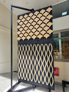 Panneau mural 3D PVC moderne de luxe, étanche, à emboîtement, pour plafonds intérieurs d'hôtels, chambres, villas, insonorisant, décoration de meubles en MDF - Product Image 5