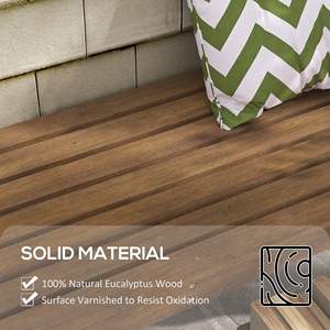 Panca da giardino a doghe in legno curvo in Teak per posti a sedere sul portico anteriore - Product Image 4