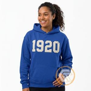 GREEK TREASURES GT-1303 เสื้อกันหนาวผ้าฝ้ายปักลาย Zeta Phi Beta สำหรับฤดูใบไม้ร่วงและฤดูหนาว คุณภาพสูงสำหรับผู้หญิง - Product Image 2