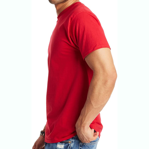 T-shirt décontracté pour homme en toile 100% coton, de haute qualité, écologique, à séchage rapide, respirant, coupe ample, manches courtes, été - Product Image 2