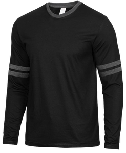 Camiseta de Béisbol de Manga Larga para Hombre, Cuello Redondo, Manga Raglán, Algodón Sólido, Estilo Vintage, Deportiva, Informal, Atlética - Product Image 1