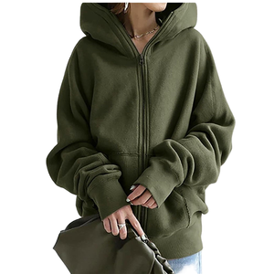 Nouvelle arrivée, sweat-shirt à capuche pour femme, taille plus, streetwear, coton de haute qualité, polaire en polyester, doux, respirant, pull-over - Product Image 1