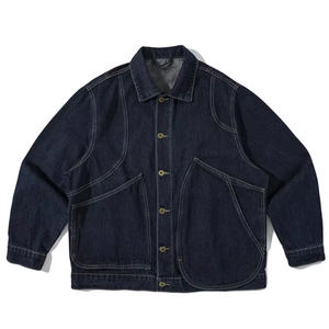 Chaqueta de Mezclilla Premium con Logotipo Personalizado, Estilo Casual, Oversize, de Algodón, con Color en Aerosol, Estilo Vintage Racing para Hombre, Haus Industries - Product Image 1