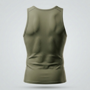 Wholesale Custom <b>Men</b> <b>Singlet</b> Polyester Fabric Slim Fit Gym Wear <b>Mens</b> Stringers Muscle Shirts Work Out O neck Tank Top for <b>Men</b> - Product Image 4