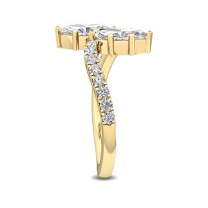 Anillo Moderno de Oro Blanco de 9K con Diamante Cultivado en Laboratorio de 1.17 Quilates, Corte Redondo, Creación Premium para Compromiso - Product Image 2