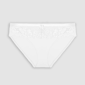 Lencería de Algodón Romántica para Mujer, Ropa Interior sin Costuras de Encaje Sólido Tejido Cómodo, Suave y Transpirable de Tiro Medio, ODM para Damas - Product Image 1