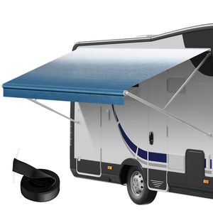 Tessuto per Tende da Sole per Camper in PVC Resistente da 16 once, Sostituzione per Tende da Sole RV, 18FT x 2FT (Lunghezza x Larghezza), Impermeabile, 3 Strati, Montaggio Laterale - Product Image 1