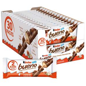 Barra de Chocolate Kinderr Bueno 43g, Deliciosa Crema de Avellanas Rellena de Oblea, Snack de Primera Calidad, Venta al Por Mayor - Product Image 4