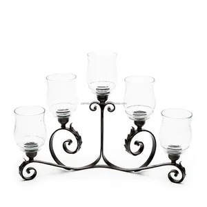 High Demand Rustic Farmhouse Premium Handmade Stainless Steel Candlestick Holder Customized Shape for Home <b>Decor</b> <b>Table</b> Styling - Product Image 3